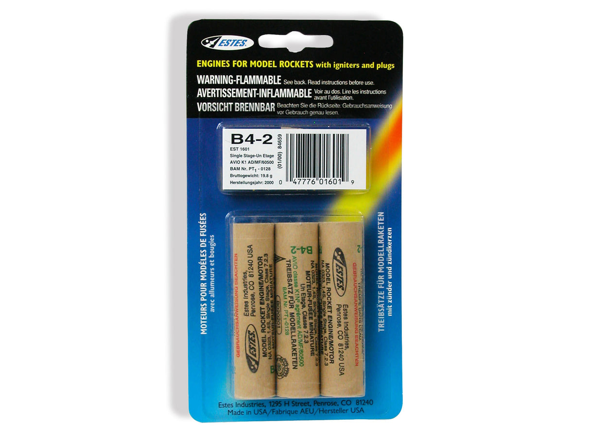 Estes Rocket motors B4-2 (Pk3)