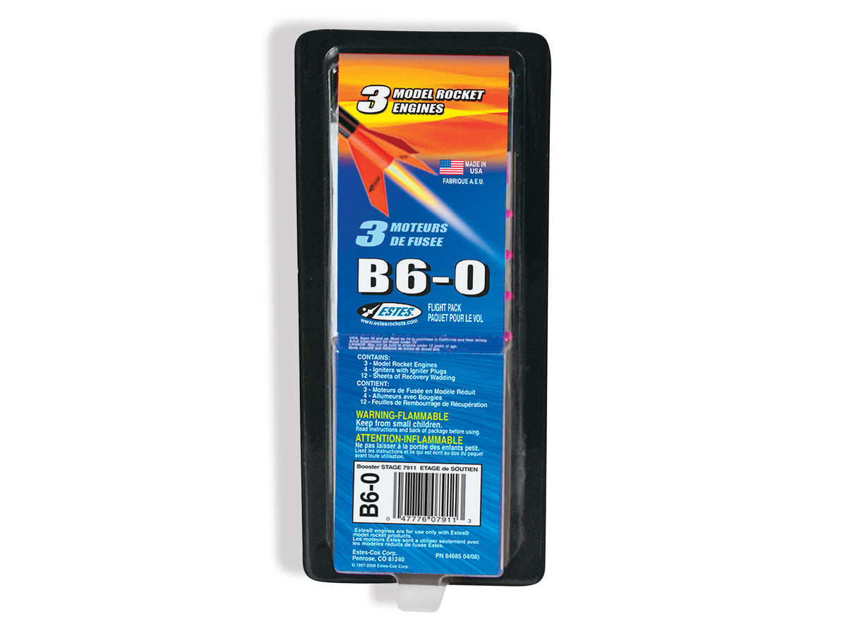 Estes Rocket motors B6-0 (Pk3)