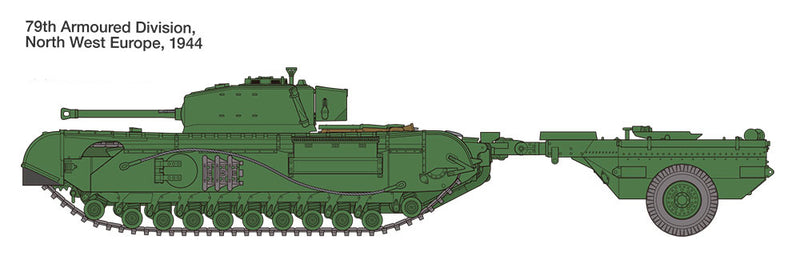 Tamiya 1/48 Churchill Mk.VII Crocodile 32564