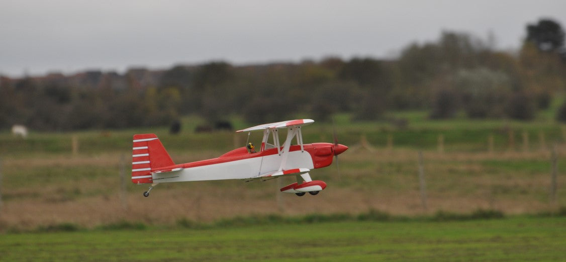 Max Thrust Pro-Built Balsa Double Trouble Red (1-MT-BALSA-D/T-R)