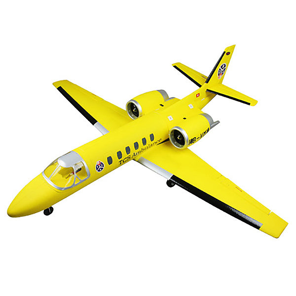 Dynam Cessna 550 Turbo Jet Yellow Twin 64mm EDF - PNP