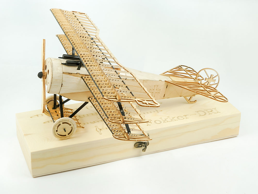 DW Models Fokker DR1 Triplane 1/18 Scale Static laser Cut Model Kit