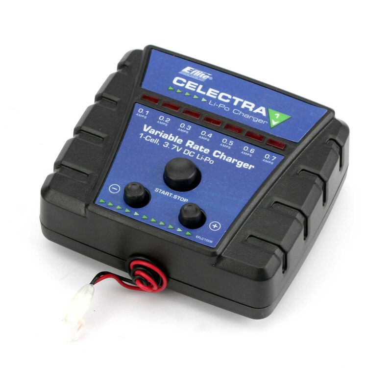 E-Flite Celectra 1S 3.7 Variable Rate DC Li-Po Charger - BAGGED