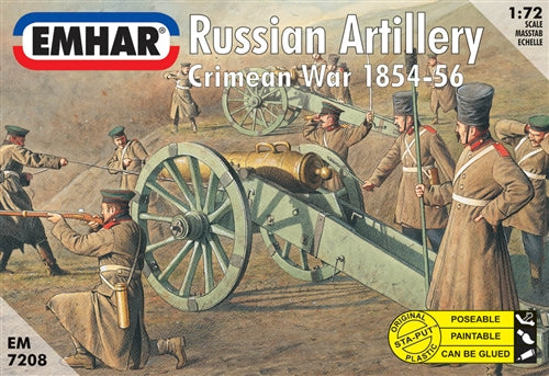 Plastic Kit Emhar Russian Artillery Crimean War 1854-56 1:72 Scale EM7208