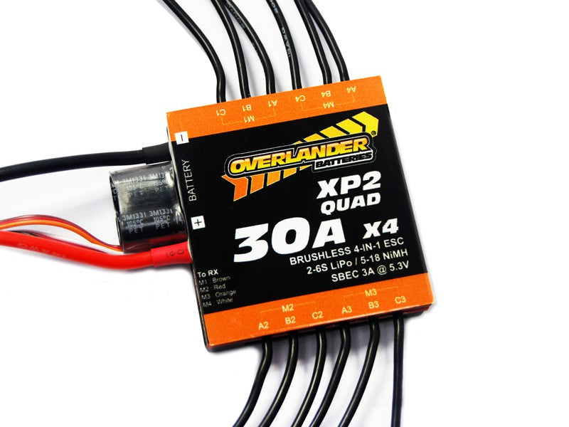 Overlander XP2 QUAD 30A Brushless ESC - SKU 2694