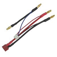 BALANCER ADAPTOR FOR LIPO 2S HARDCASE SADDLE w/DEAN/4MM