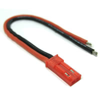 MALE JST CONNECTOR WITH 10CM 20AWG SILICONE WIRE
