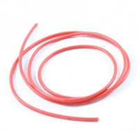14awg SILICONE WIRE RED (100cm)