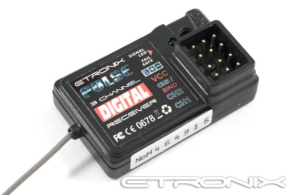 Etronix Pulse EX2 Sport 2-channel 2.4ghz GFSK Digital Proportional Radio System