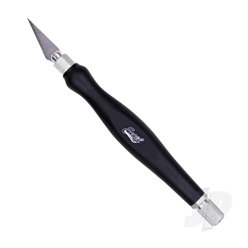 K26 Contoured Rubberized Grip Knife Black