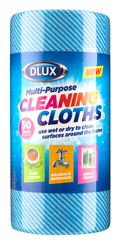 ROLL OF 50 MULTI PURPOSE CLEANING CLOTHS