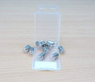 PACK OF 10 BULBS 12 VOLT 10MM