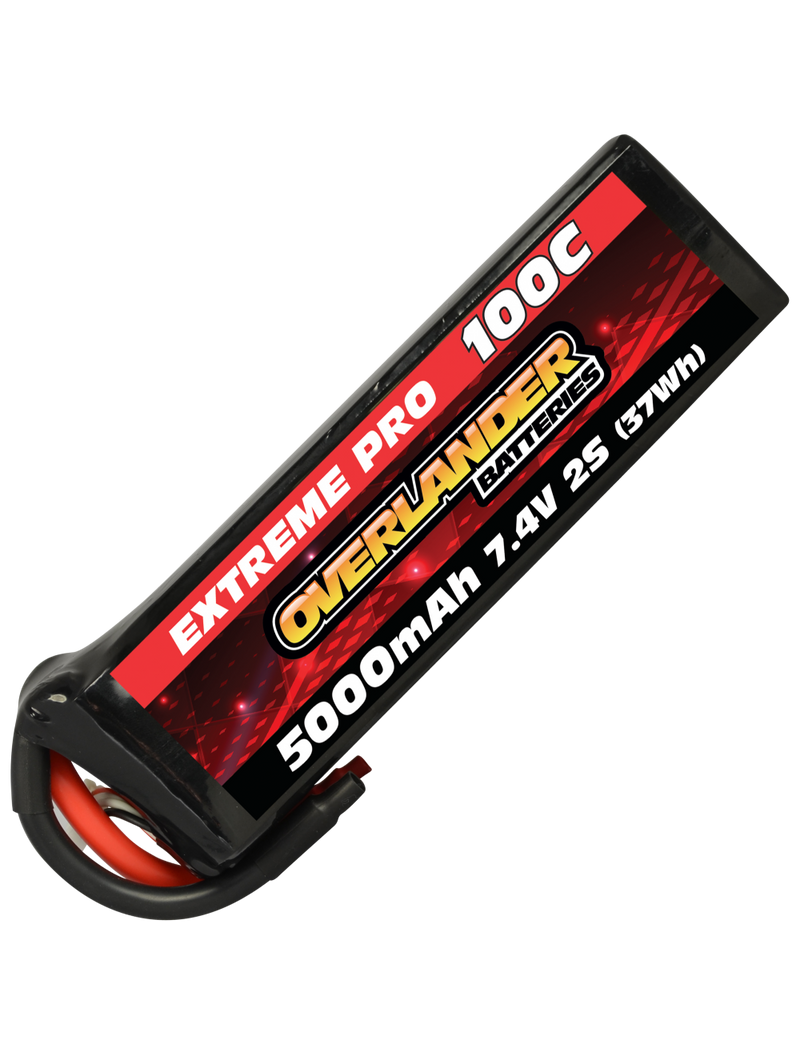 5000mAh 7.4V 2S 100C Extreme Pro LiPo Battery