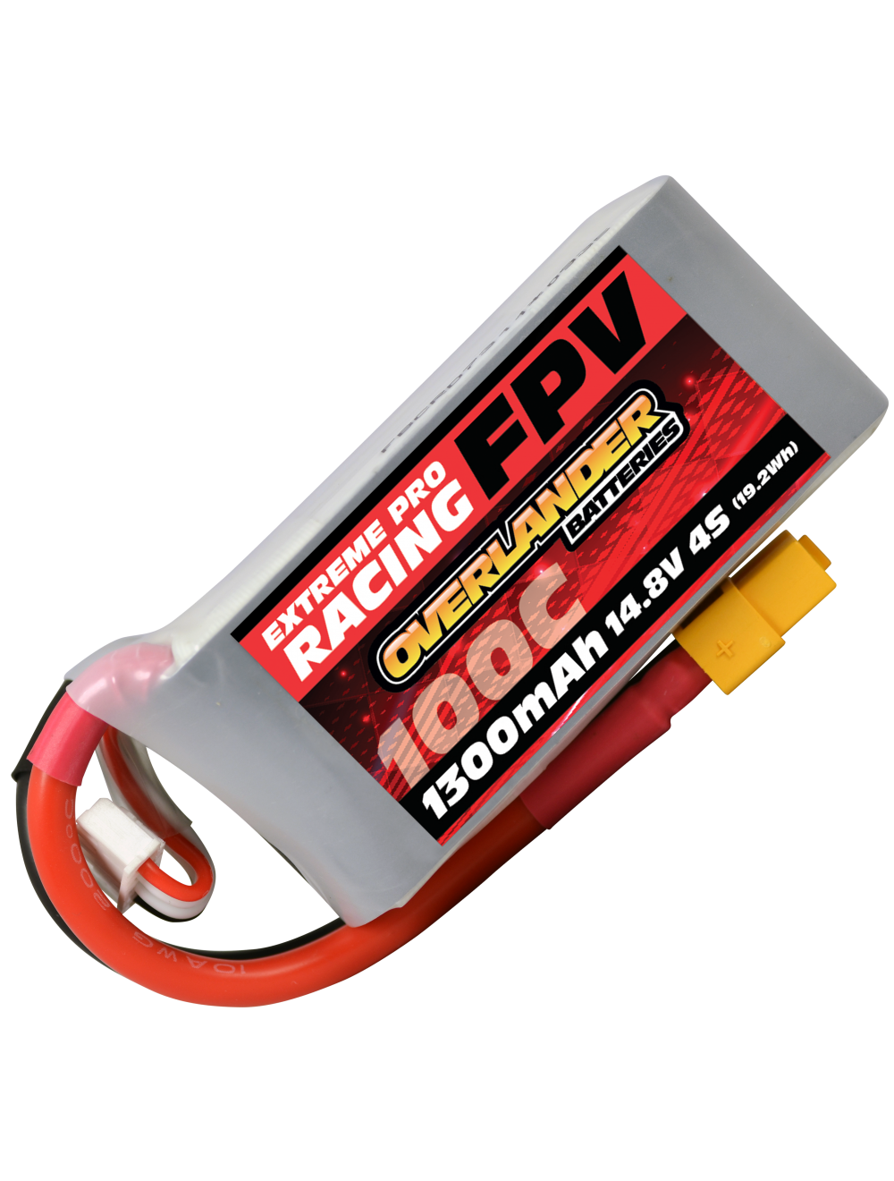 1300mAh 14.8V 4S 100C FPV LiPo Battery