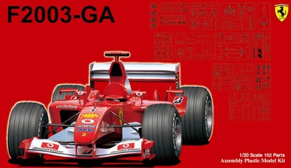 FUJIMI Ferrari F2003-GA (Japan Italy Monaco Spain GP)