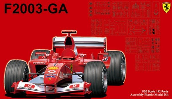 FUJIMI Ferrari F2003-GA (Japan Italy  Monaco Spain GP)