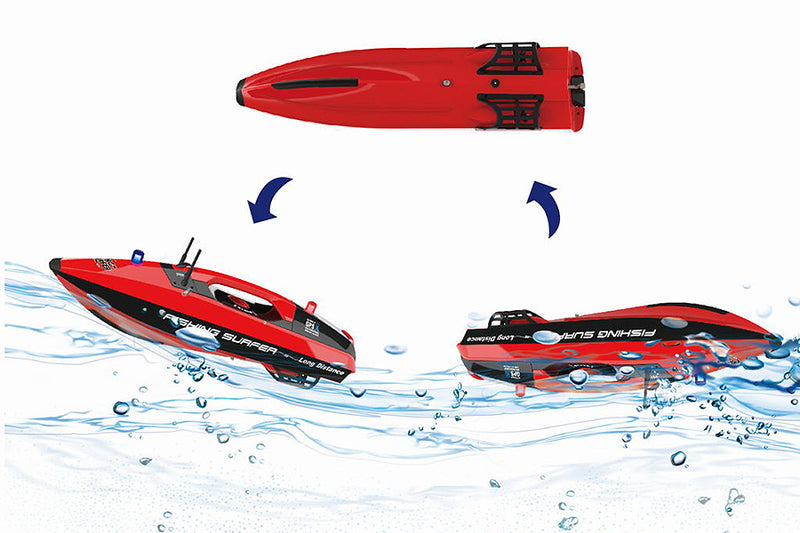 FISHING PEOPLE SURF LAUNCHED RC BAIT RELEASE GPS BOAT