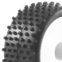 FASTRAX 1/10TH MOUNTED BUGGY TYRES LP STUB REAR