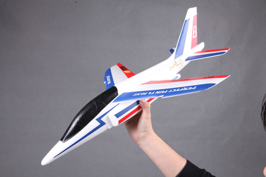 FMS 600MM FREE FLIGHT ALPHA GLIDER KIT (BLUE AND RED)