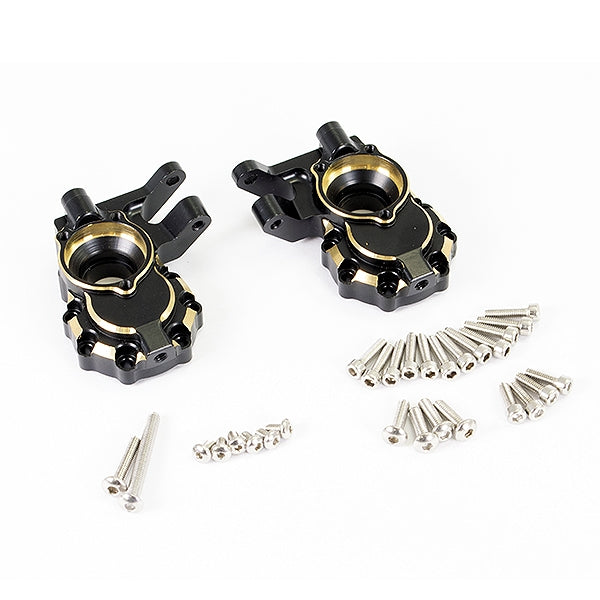 FASTRAX TRX-4 BRASS BK FRONTSTEERING KNUCKLES (2)