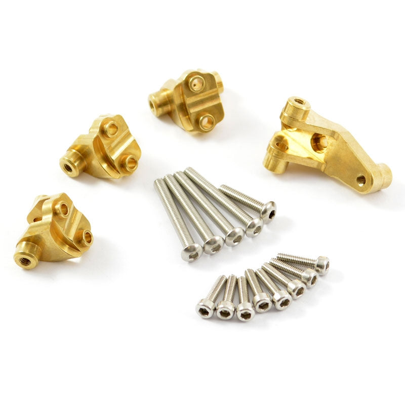 FASTRAX TRX-4 BRASS FRONT/REARLINK MOUNT SET