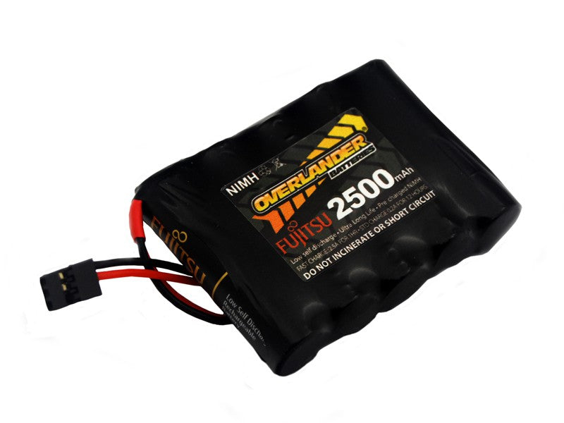 Fujitsu Black Rechargeable 2500mAh AA 6v Flat- SKU 2949