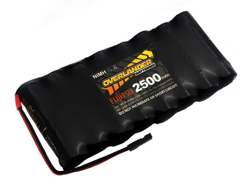 FujitsuBlack Rechargeable 2500mAh AA 9.6v Flat-SKU 2951