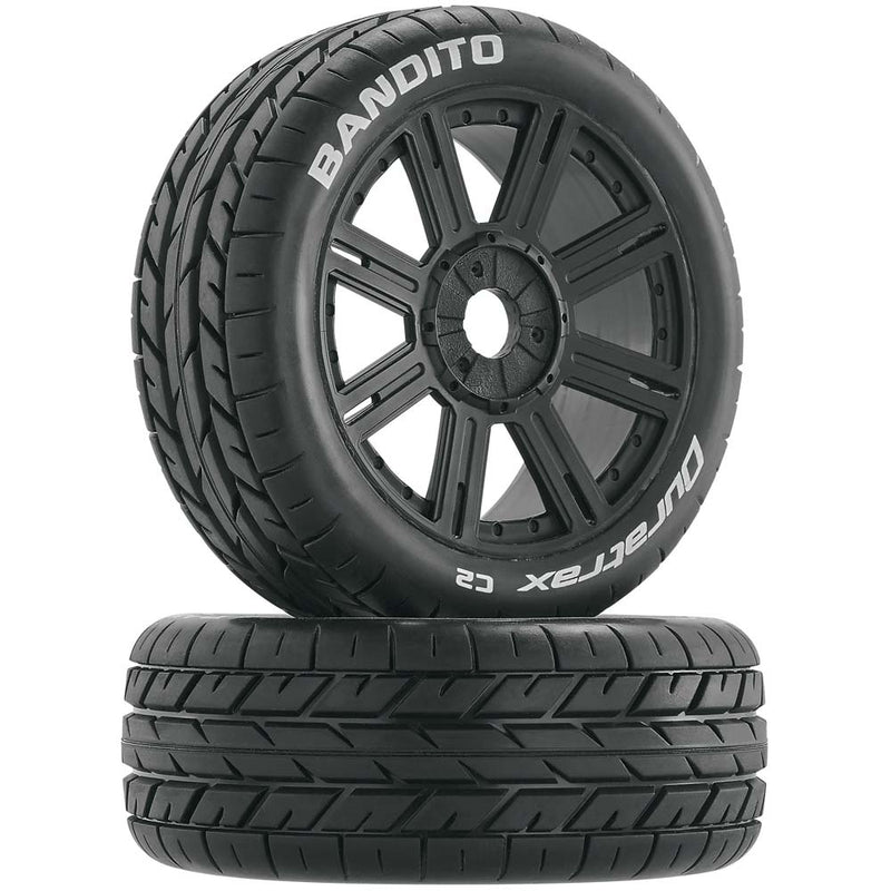 Bandito Buggy Tire C2 Mounted Spoke Black (2)