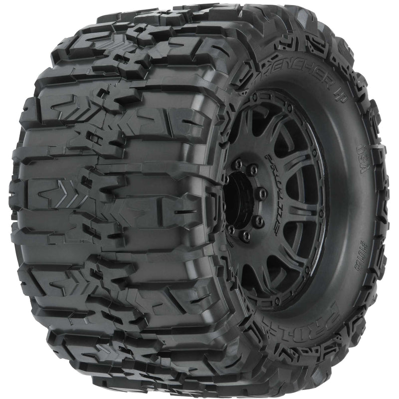 1/8 Trencher HP BELTED F/R 3.8 MT Tires Mounted 17mm Blk Ra