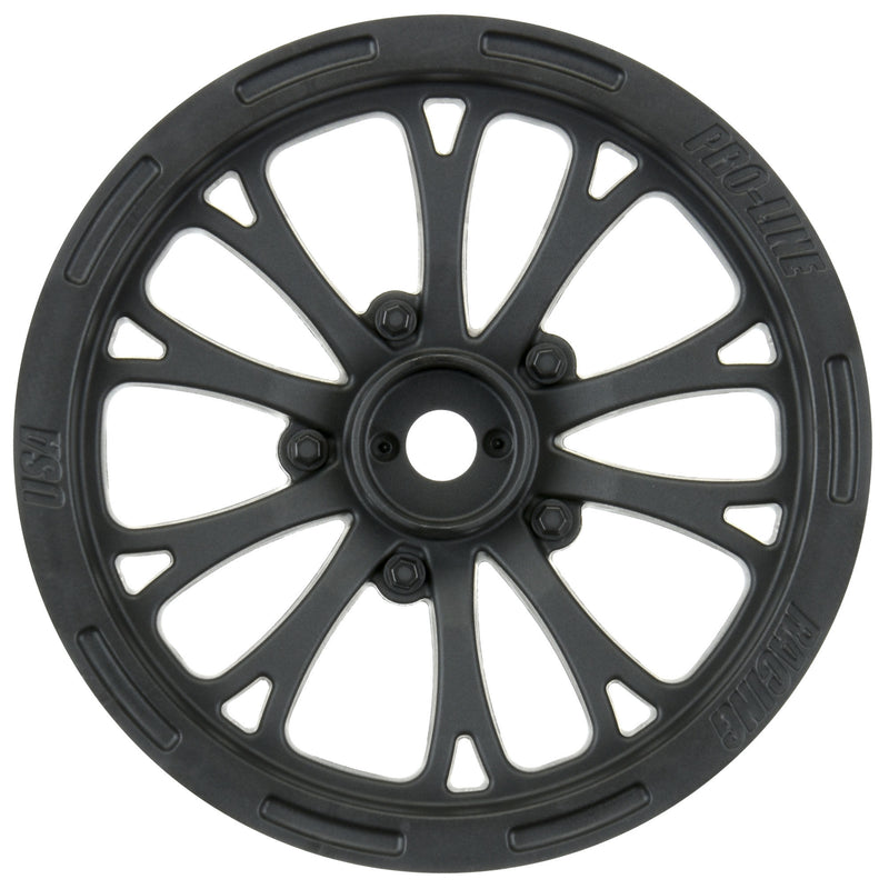 1/10 Pomona Drag Spec Front 2.2 12mm Drag Wheels (2) Black