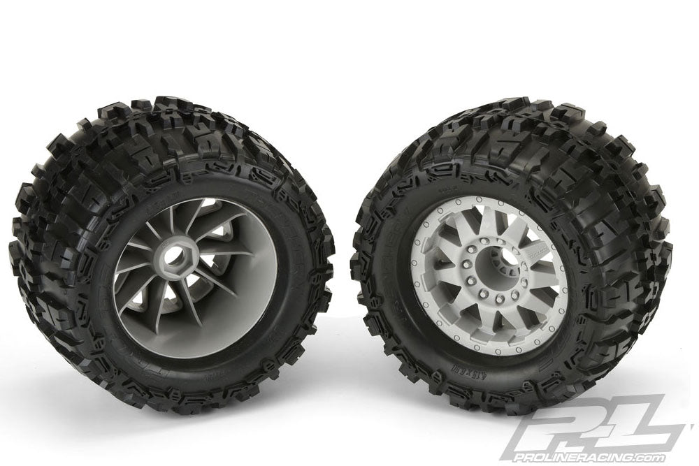 PROLINE TRENCHER X 3.8 MOUNTED ON GREY F11 OFFSET WHEEL 17MM - per pair M2 (BOX 56)