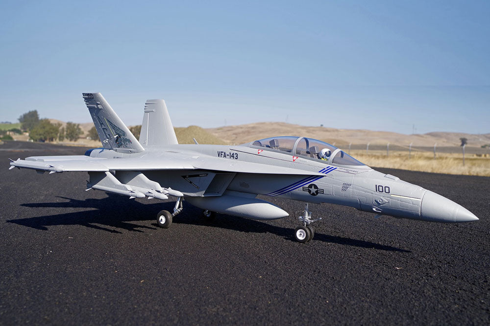 FMS 875mm F/A-18F Hornet 70mm EDF ARTF Grey W/O TX/RX/BATT