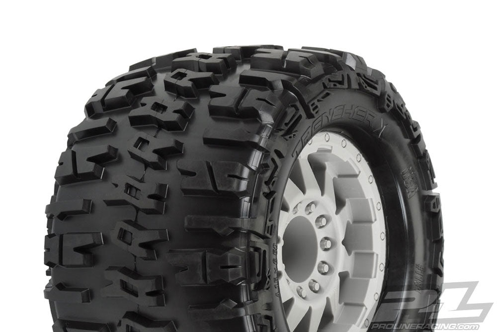 PROLINE TRENCHER X 3.8 MOUNTED ON GREY F11 OFFSET WHEEL 17MM - per pair M2 (BOX 56)