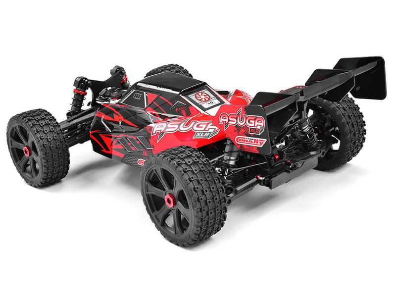 CORALLY ASUGA XLR 6S ROLLER BUGGY CHASSIS - RED (Rolling Chassis Only)