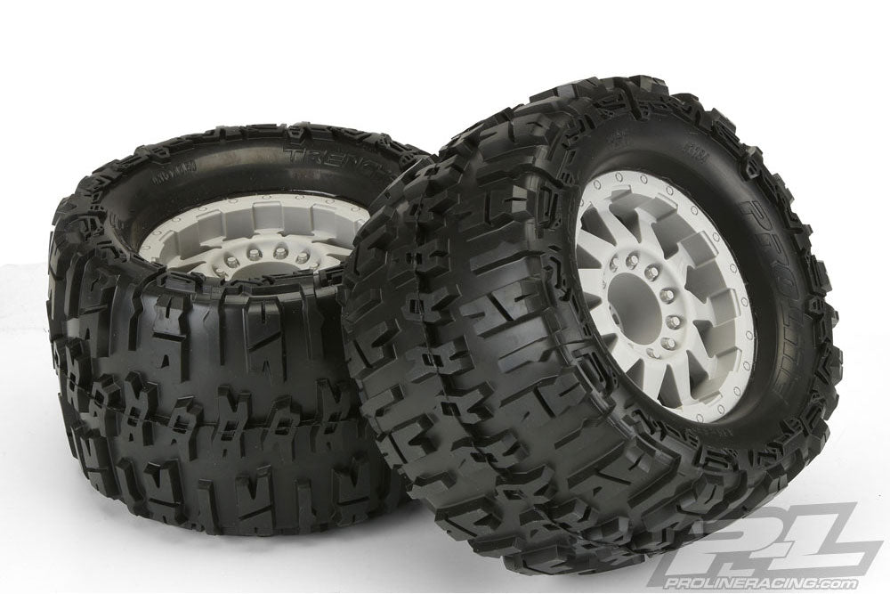 PROLINE TRENCHER X 3.8 MOUNTED ON GREY F11 OFFSET WHEEL 17MM - per pair M2 (BOX 56)