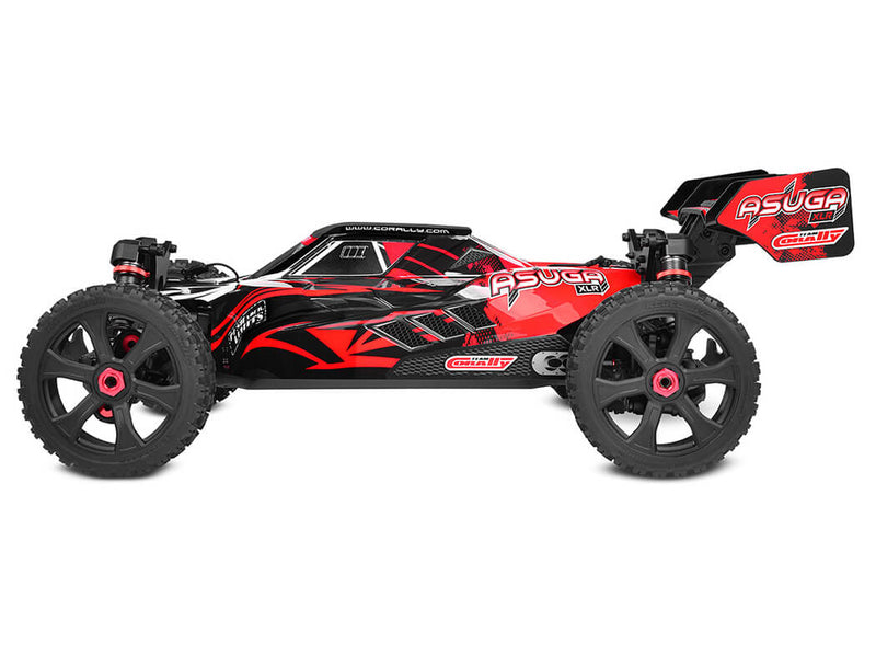 CORALLY ASUGA XLR 6S ROLLER BUGGY CHASSIS - RED (Rolling Chassis Only)