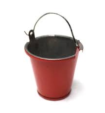 Racers Edge 1/10 Small Tin Pail/ Bucket - Red