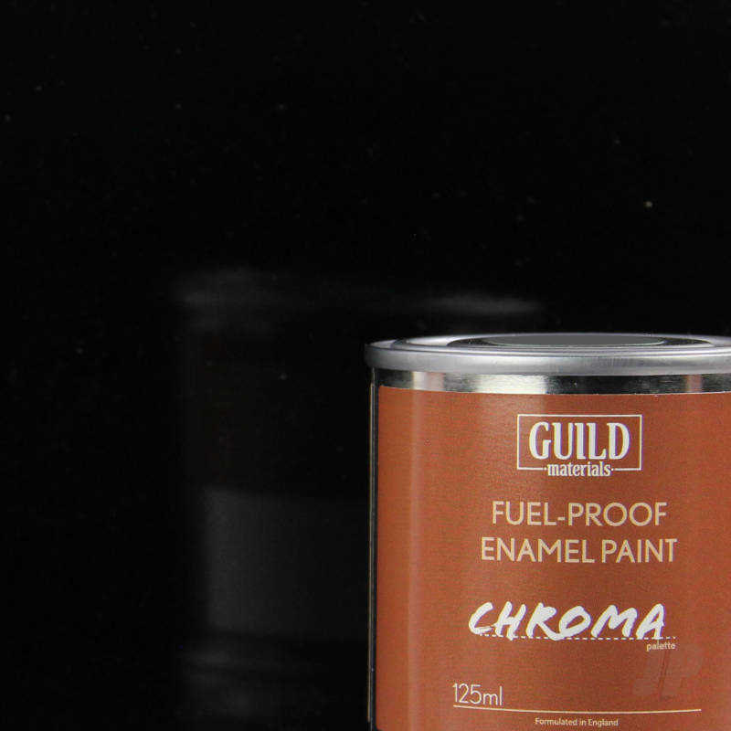Gloss Enamel Fuel-Proof Paint Chroma Black (125ml Tin) (FL6203)