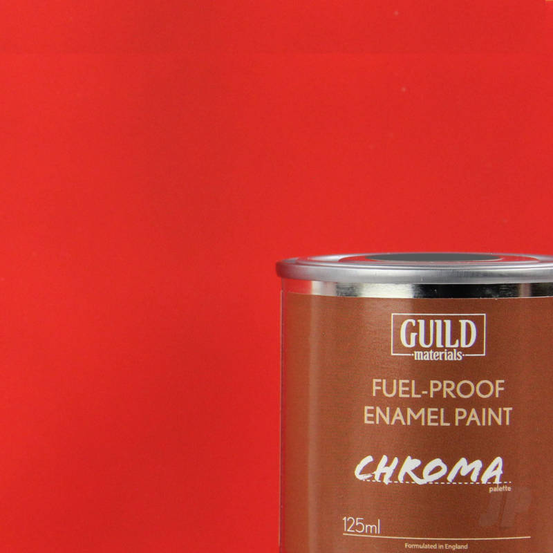 Matt Enamel Fuel-Proof Paint Chroma Red (125ml Tin) GLDCHR6301 (FL6301)