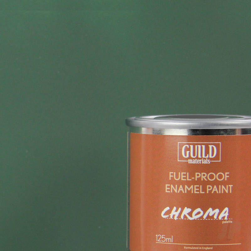Matt Enamel Fuel-Proof Paint Chroma Dark Green (125ml Tin) (FL6312)