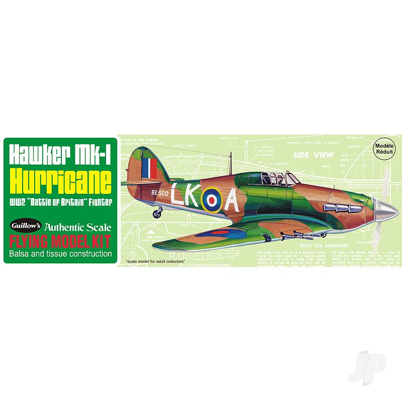 Guillow Hawker Mk-1 Hurricane Balsa kit