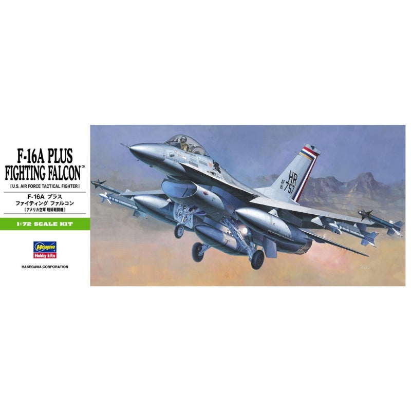 Plastic Kit Hasegawa 1:72 scale F-16A Plus Fighting Falcon HAB01