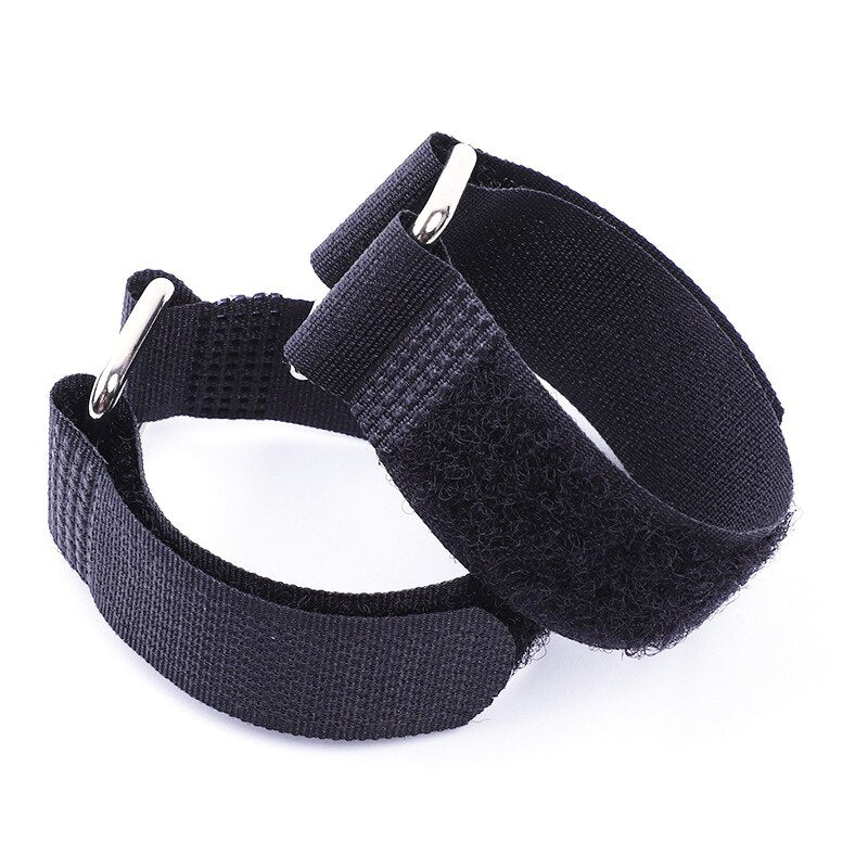 Two Hook & Loop straps with metal buckle 300 mm long