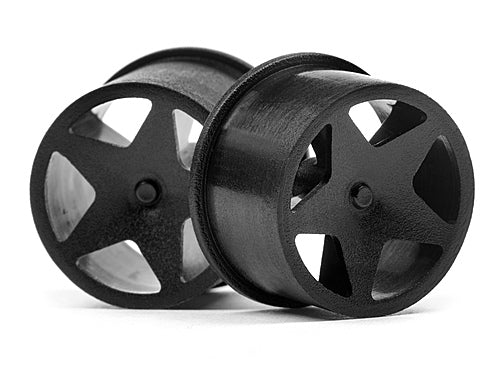 HPI SPARES Q32 SUPER STAR WHEEL SET F/R (BLK/18X10/18X14/4PCS) (HPI 7)