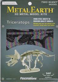Metal Earth Triceratops Skeleton Kit