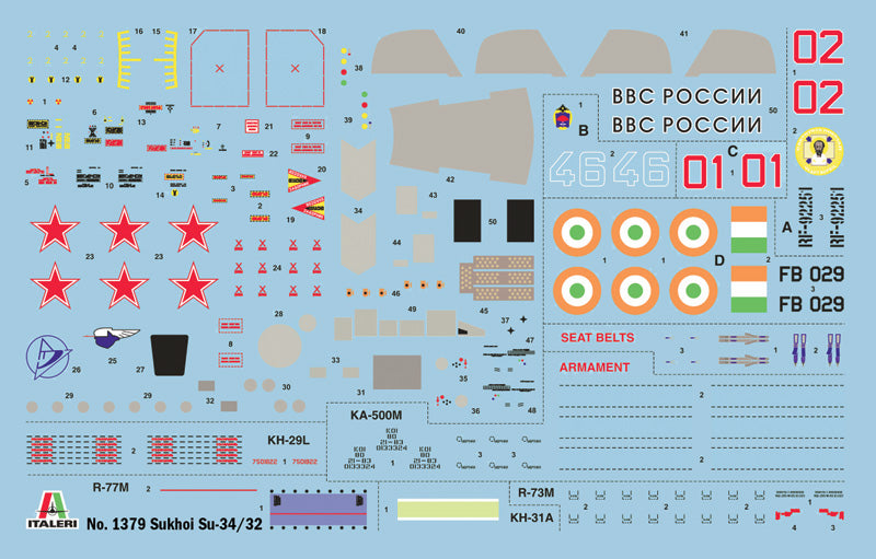 Italeri 1/72 SUKHOI SU-34 FULLBACK IT1379 plastic kit