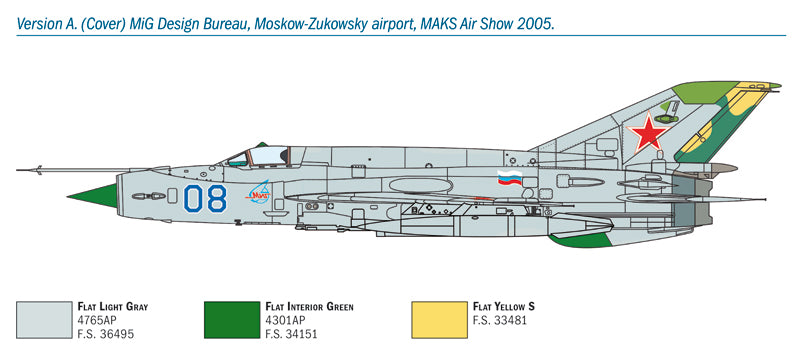 Italeri 1/72 MiG-21bis Fishbed IT1427