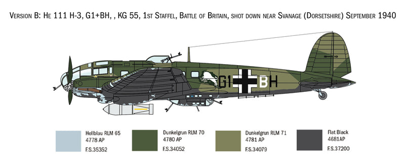 Italeri 1/72 Heinkel He 111H IT1436