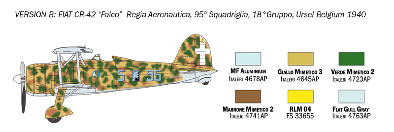 Italeri 1/72 Fiat CR.42 Falco IT1437