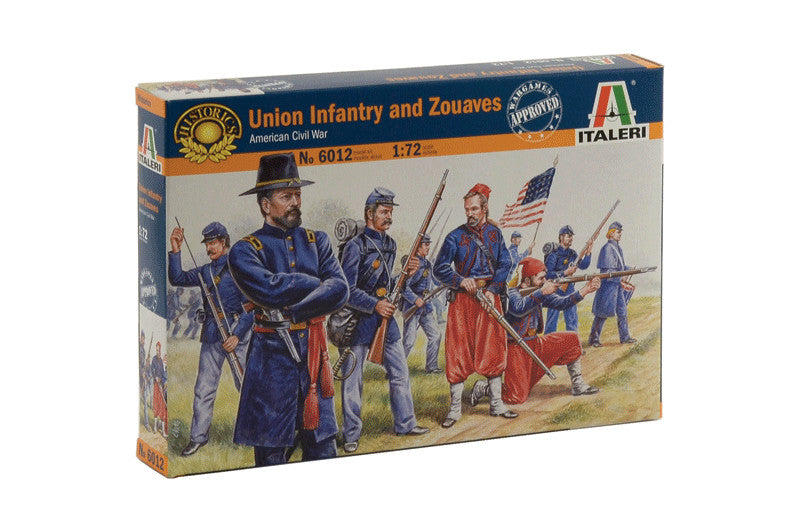 Italeri 1/72 UNION INFANTRY and ZUAVES 6012